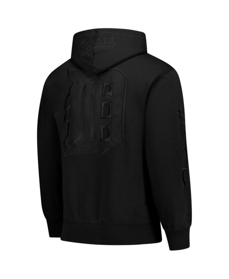 Men's Black Detroit Tigers Phantom Fleece Hoodie