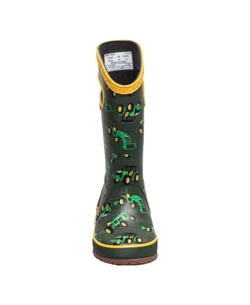 Little and Big Kids Rainboot Tractor Boots