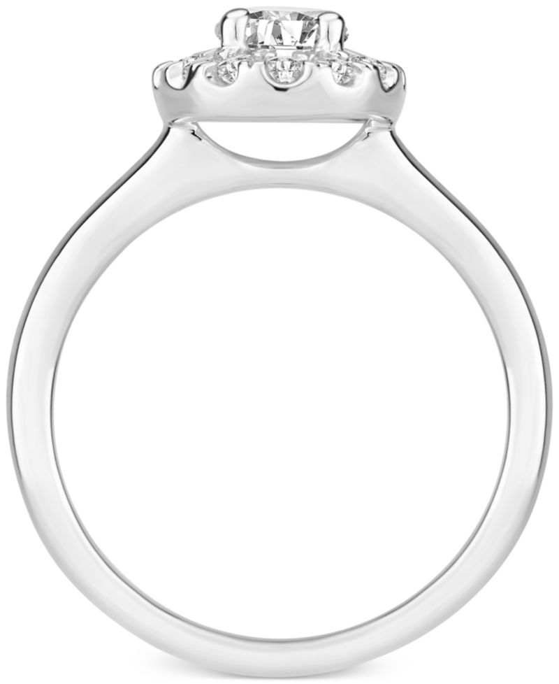 Diamond Oval Halo Engagement Ring (1 ct. t.w.) in 14k White, Yellow or Rose Gold