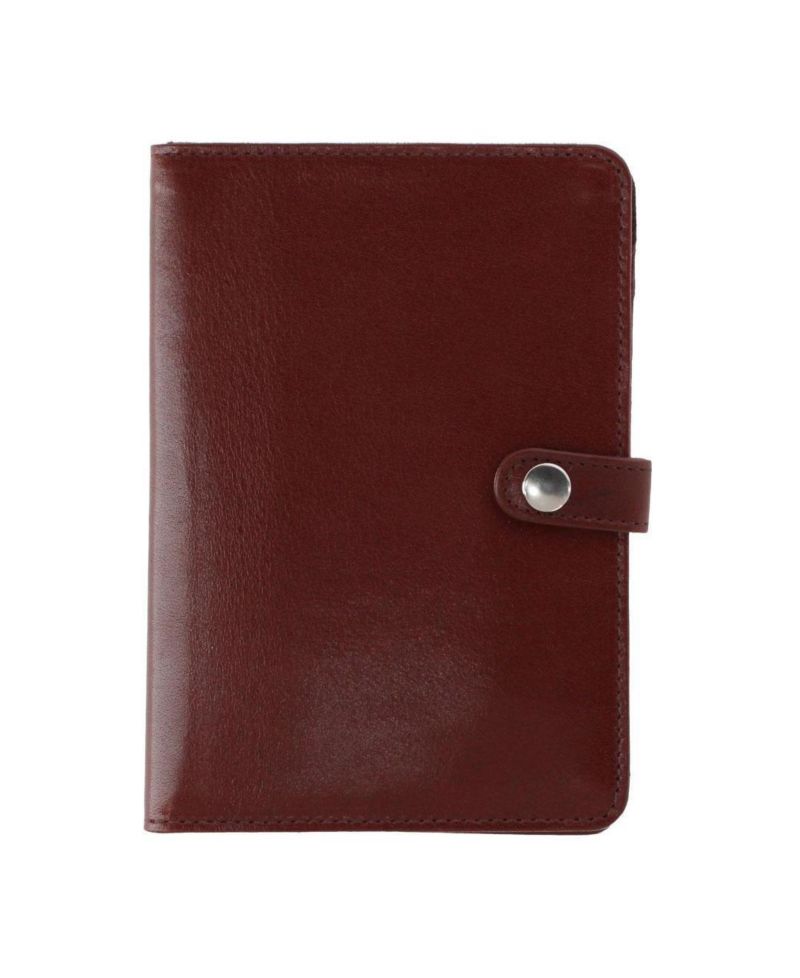 Men's Zaiden Italian Cortina Leather Snap Closure Passport Wallet