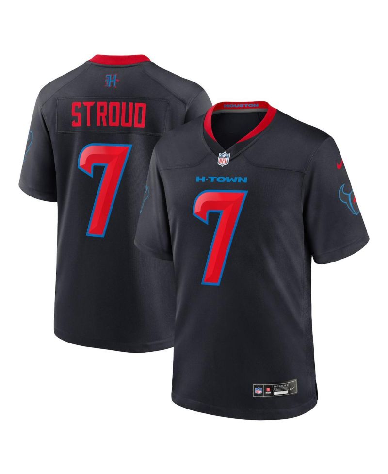 Men's C.J. Stroud Navy Houston Texans 2nd Alternate Game Jersey