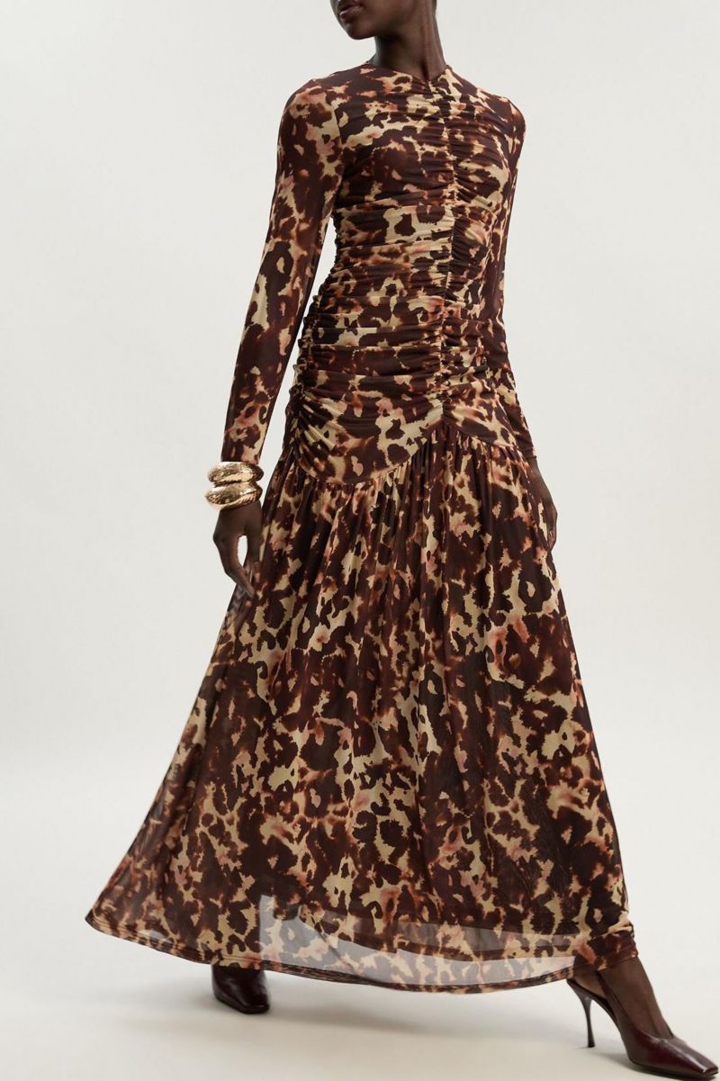 Women's Sculpted Ruched Maxi Dress