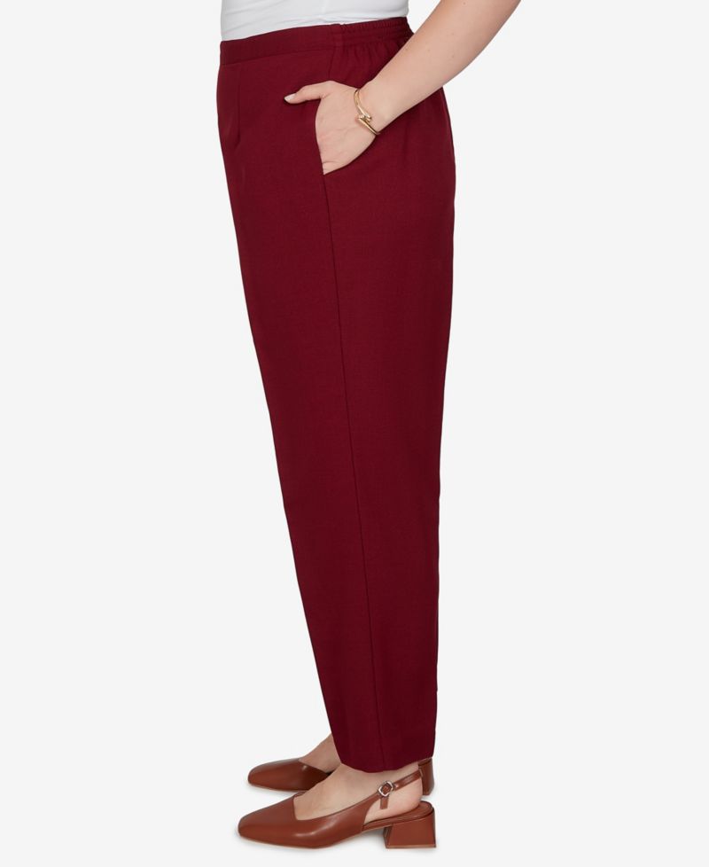 Plus Size Union Square Textured Short-Length Pull-On Pants