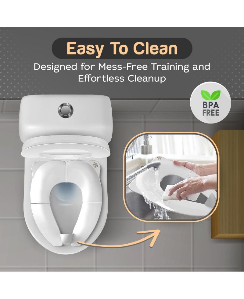 | Folding Travel Toilet Seat Trainer (White)