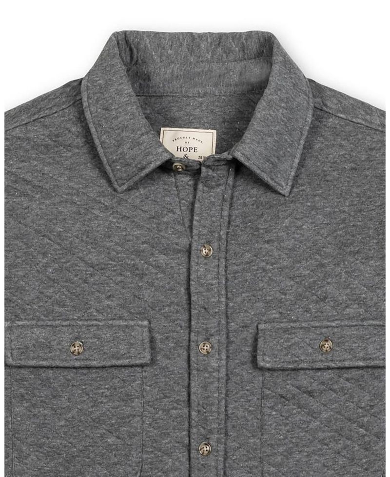 Men's Hope and Henry Long Sleeve Quilted Shirt Jacket