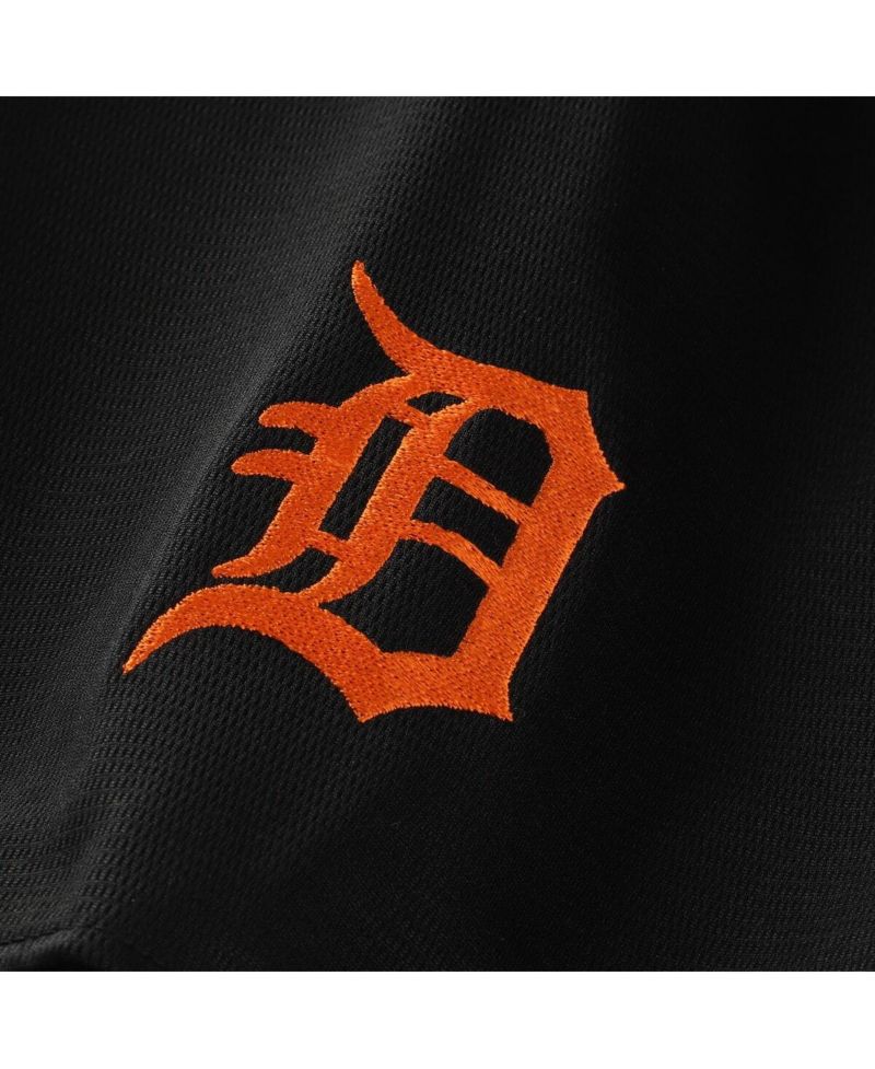 Men's Black Detroit Tigers Big & Tall Pop Texture V-Neck T-Shirt