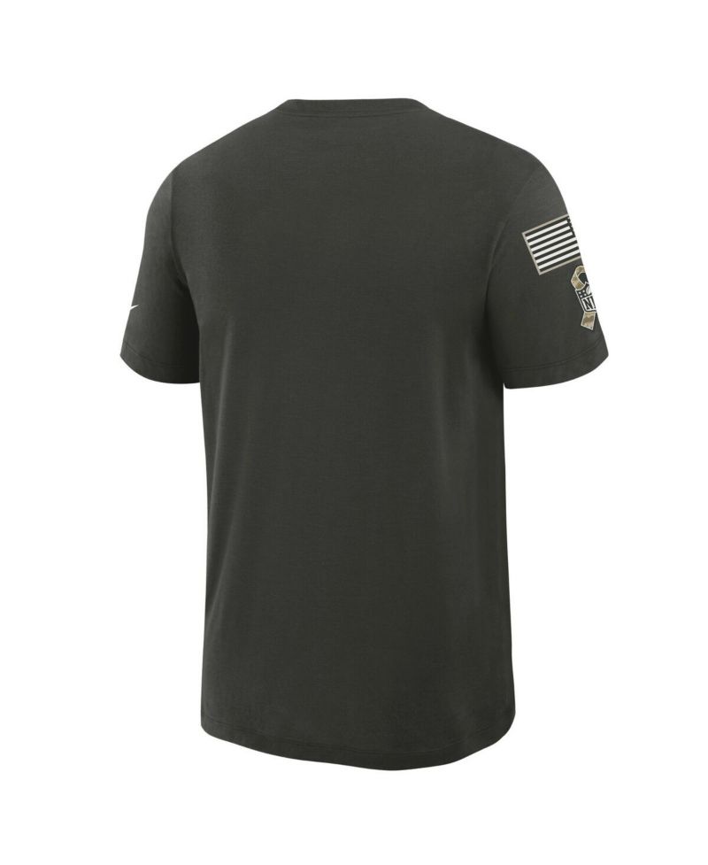 Men's Forest Green Jacksonville Jaguars 2025 Salute to Service Sideline Slub Dri-FIT T-Shirt