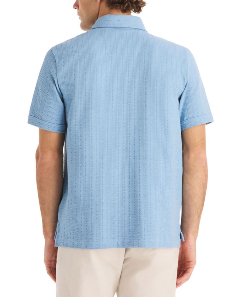 Men's Seersucker Short-Sleeve Shirt