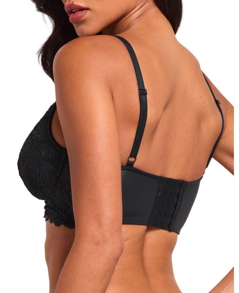 Laurelyne Push-Up Plunge Longline Bra