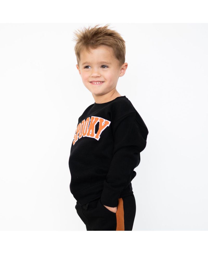 Little Boys ( 5 to 8 ) Spook Patch Halloween Sweatshirt