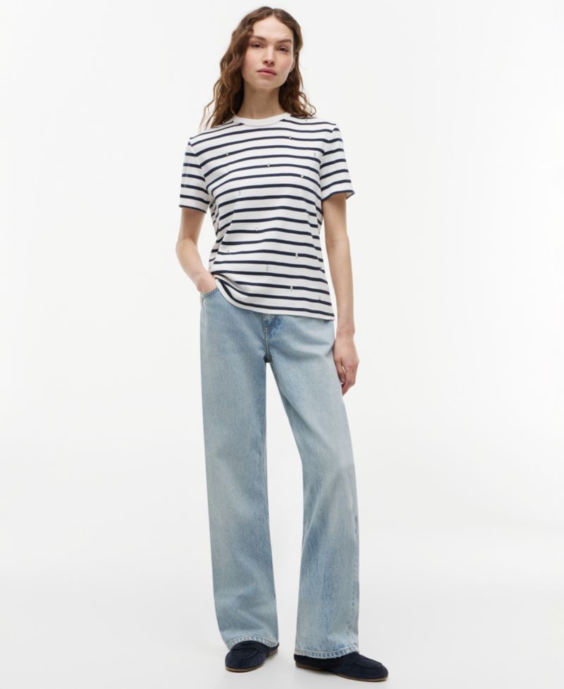 Women's Ribbed Crewneck T-Shirt