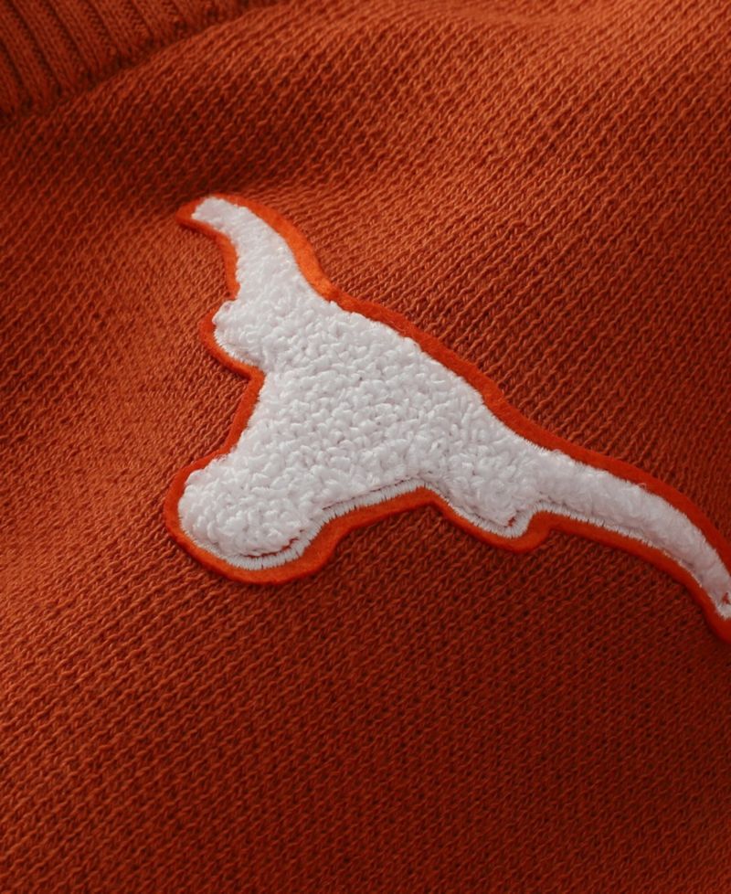 Men's and Women's Texas Orange Texas Longhorns Chenille Patch Cardigan