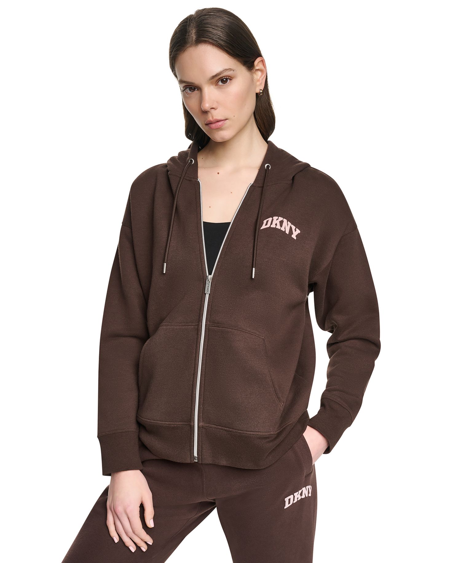 Женская флисовая толстовка с логотипом Puff Varsity на молнии из хлопчатобумажной смеси