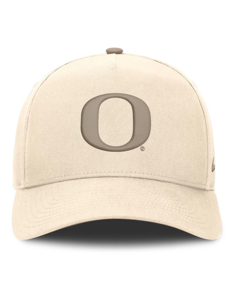 Men's Natural Oregon Ducks Rise Adjustable Hat