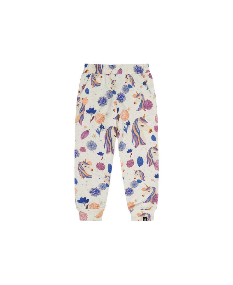 Little and Big Girl 6-12 Sweatpants Unicorn Print