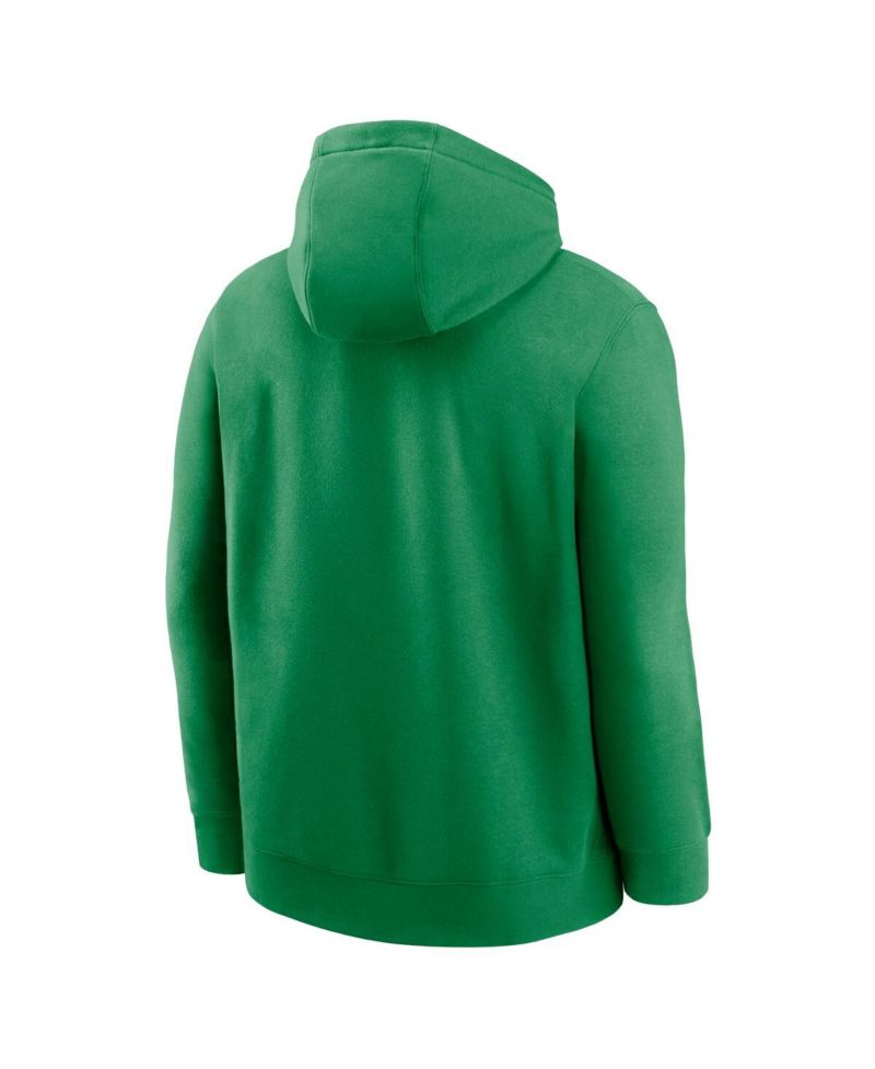 Men's Green Oregon Ducks Legacy Logo Club Fleece Pullover Hoodie