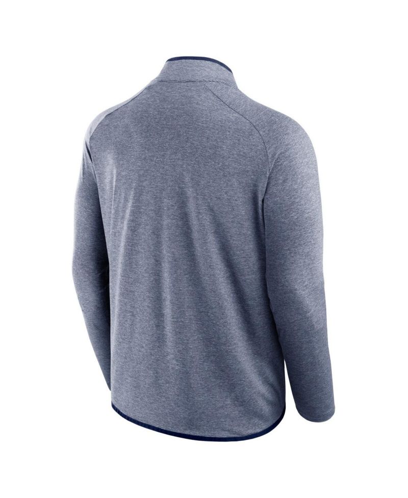 Men's Navy Penn State Nittany Lions Mock Neck Half-Zip Pullover Jacket
