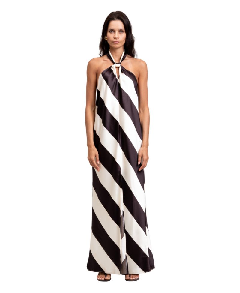 Women's Vega Halter Low-Back Maxi Dress