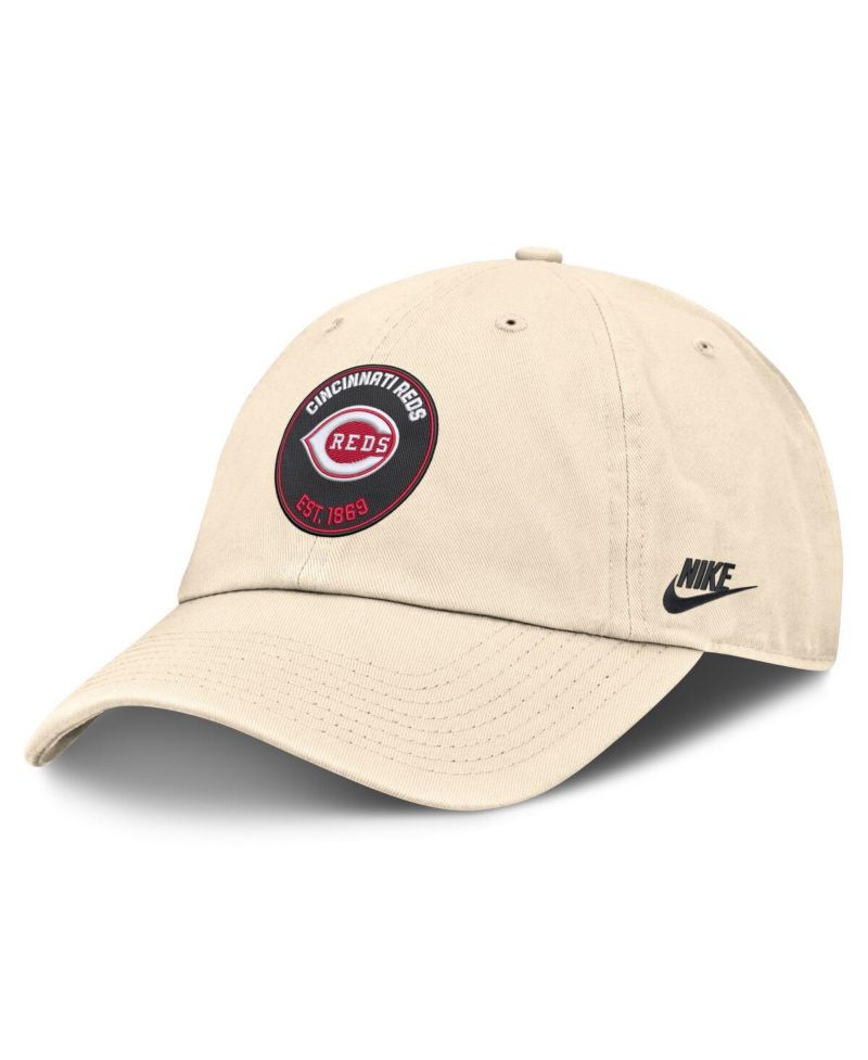 Men's Natural Cincinnati Reds Cooperstown Collection Club Adjustable Hat