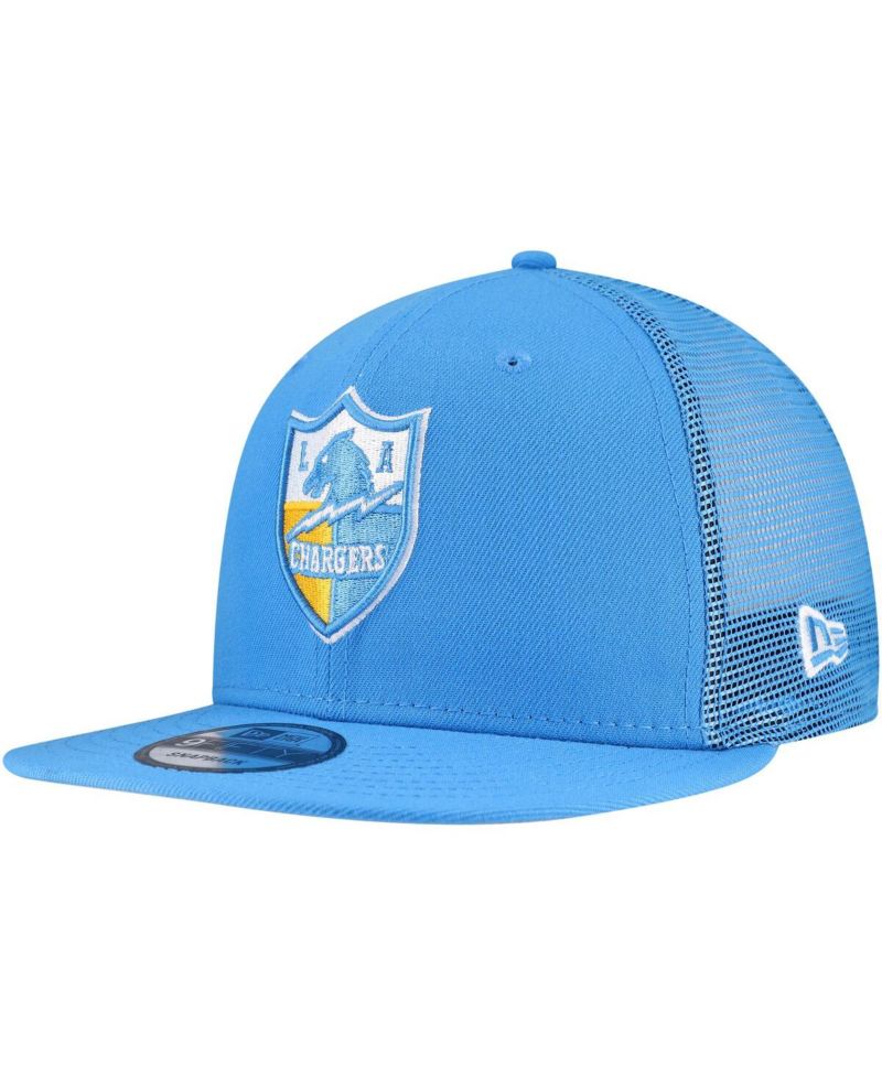 Men's Powder Blue Los Angeles Chargers Throwback Main Trucker 9FIFTY Snapback Hat