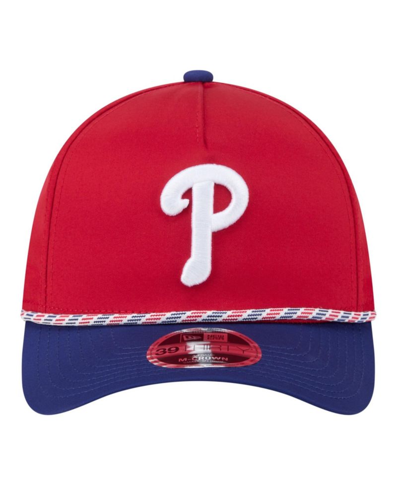 Men's Red/Royal Philadelphia Phillies Rope M-Crown A-Frame 39THIRTY Flex Hat