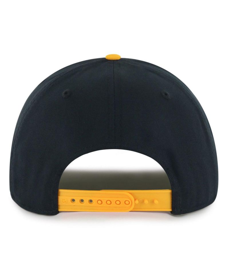 Men's Black/Gold Boston Bruins Drop Shadow Rope Hitch Adjustable Hat
