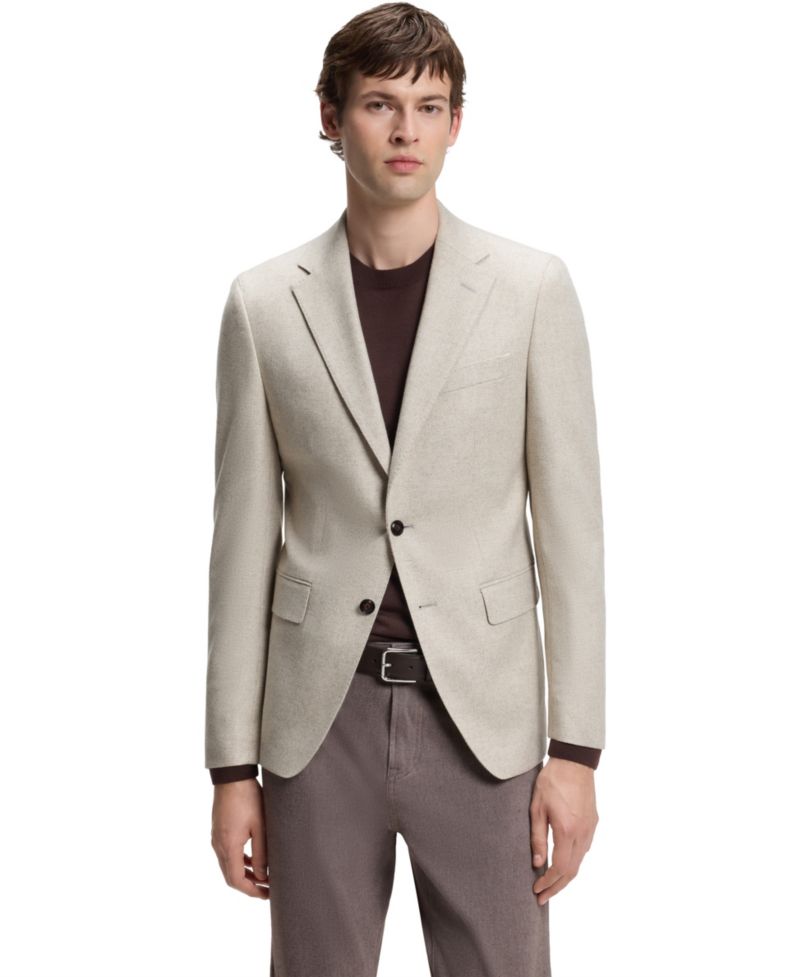 BOSS by Men's Wool-Cashmere Slim-Fit Blazer