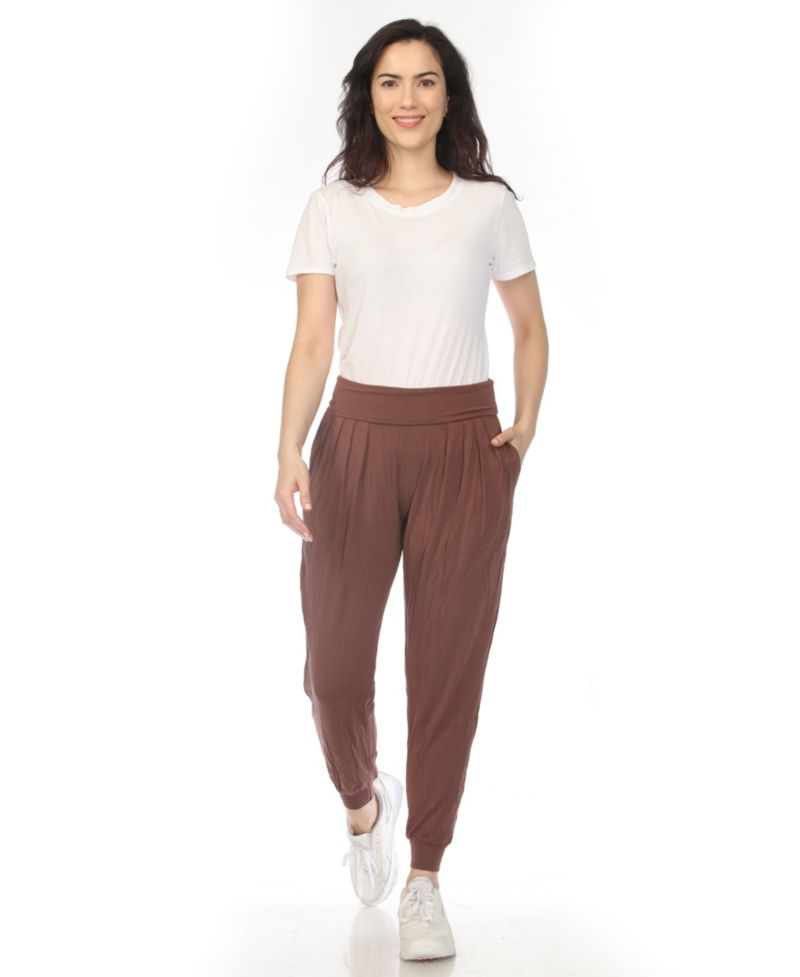 Women's High-Waist Pleated Lounge Pants