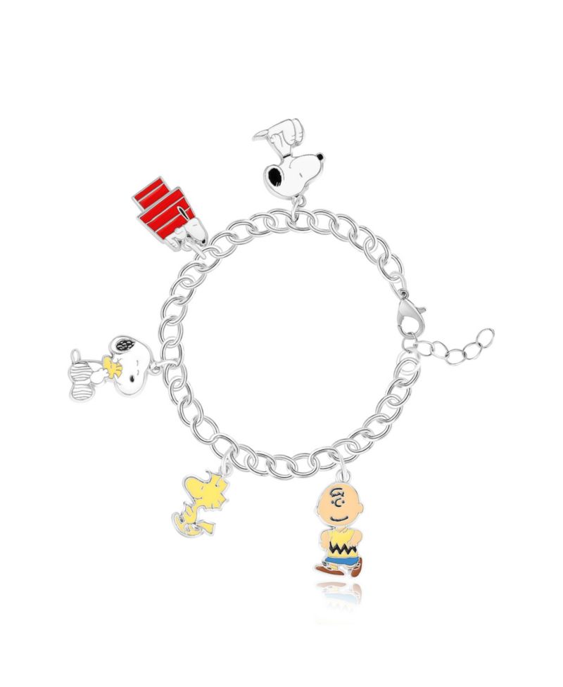 Snoopy, Woodstock, Charlie Brown Charm Bracelet