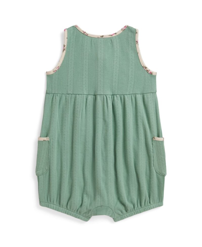 Baby Girls' Pointelle Bubble Shortall