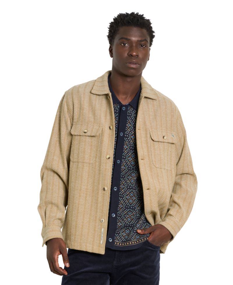 Men's Jacquard Relaxed-Fit Shirt