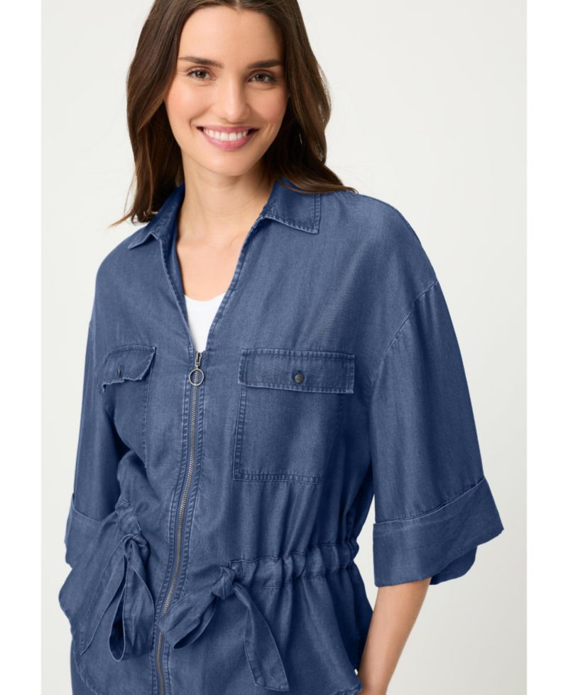 Women's Soft Denim-Look Jacket
