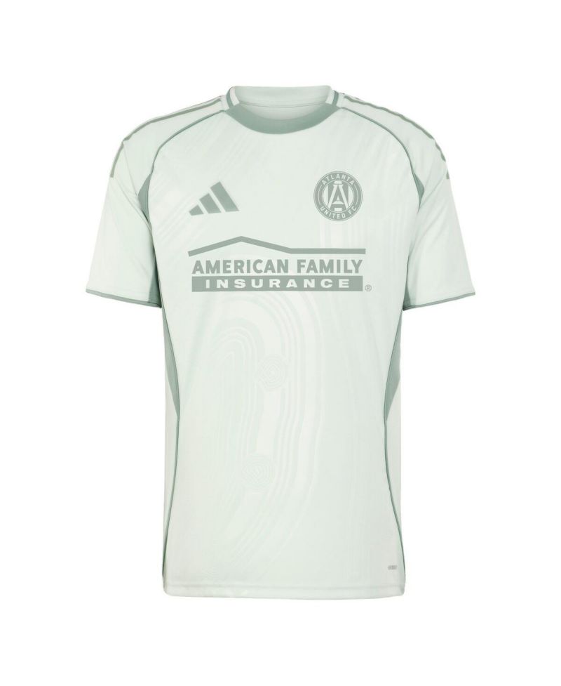 Men's Light Green Atlanta United FC 2025 One Planet Pre-Match Jersey