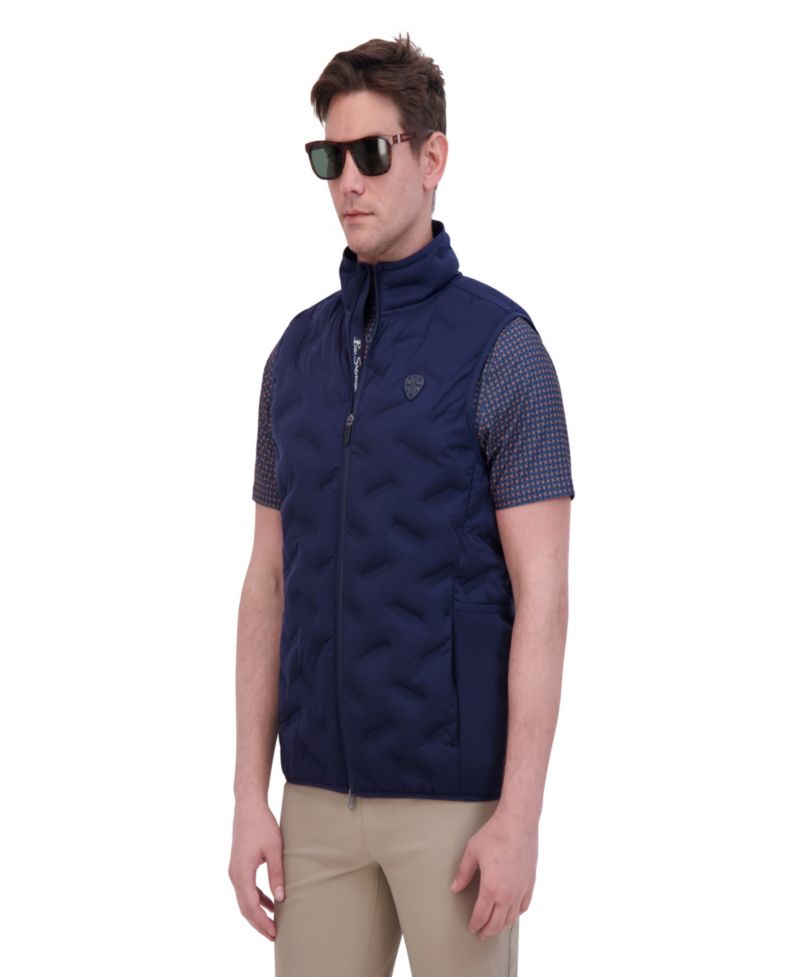 Men's Sport 4Way Stretch Seamless Quilt Vest
