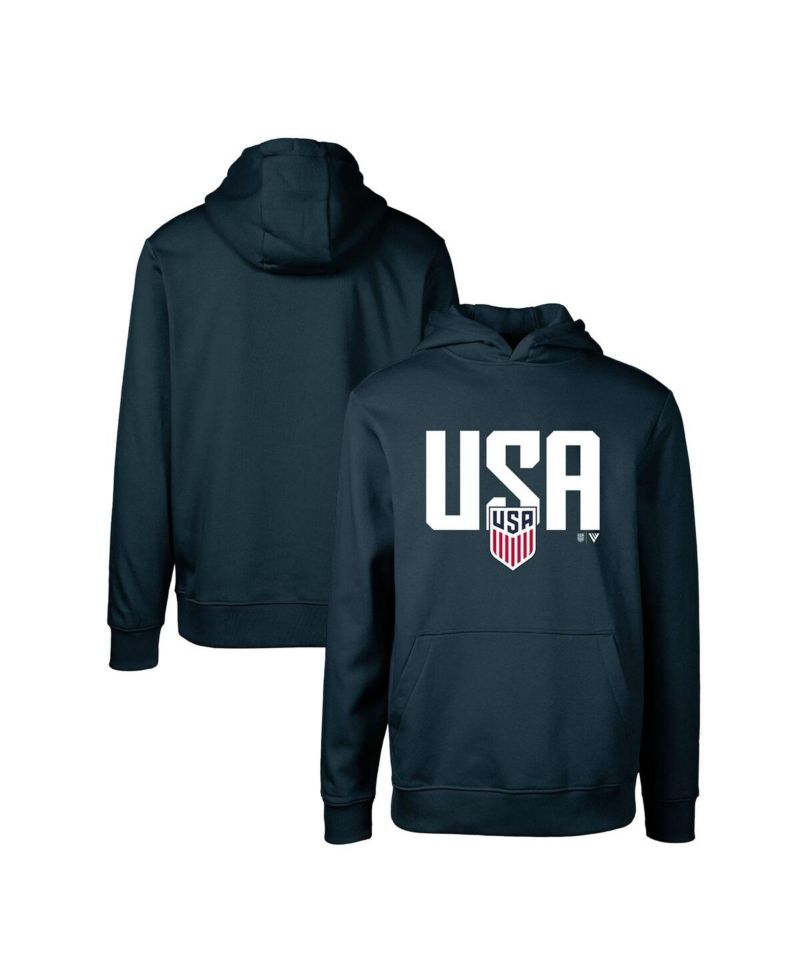 Big Boys and Girls Navy USMNT Podium Mascot Pullover Hoodie