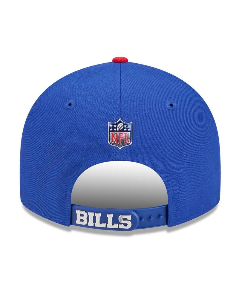 Men's Royal/Red Buffalo Bills 2026 NFL Draft On Stage Pre-Curved 9FIFTY Snapback Hat