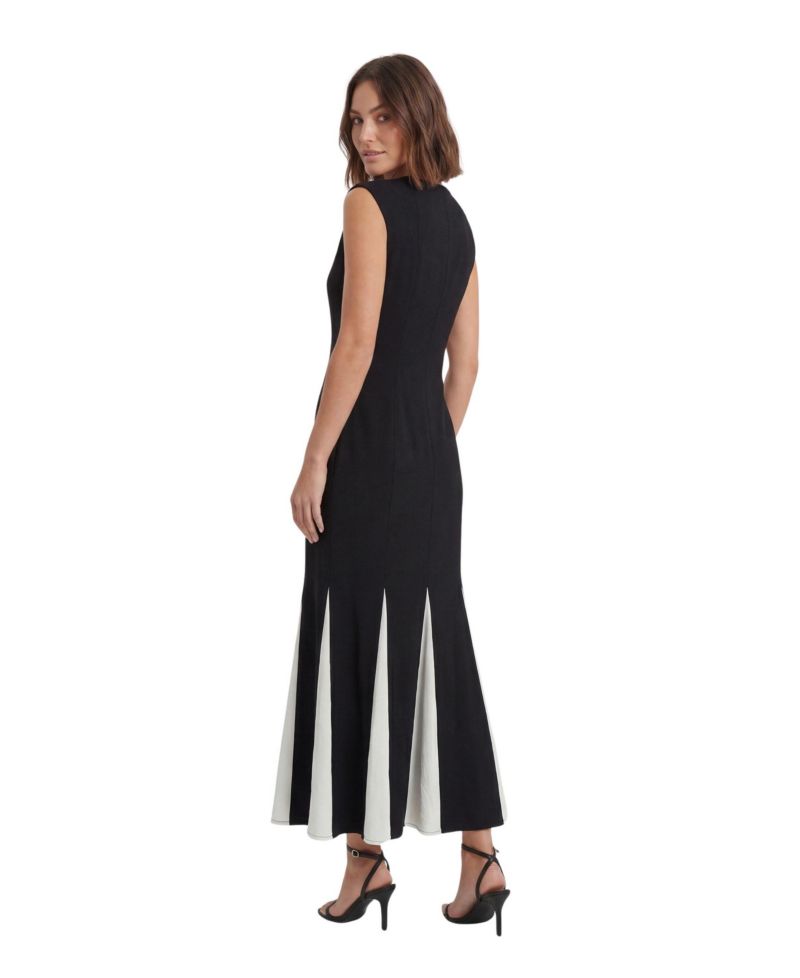 Women's Godet Detail Maxi Dress