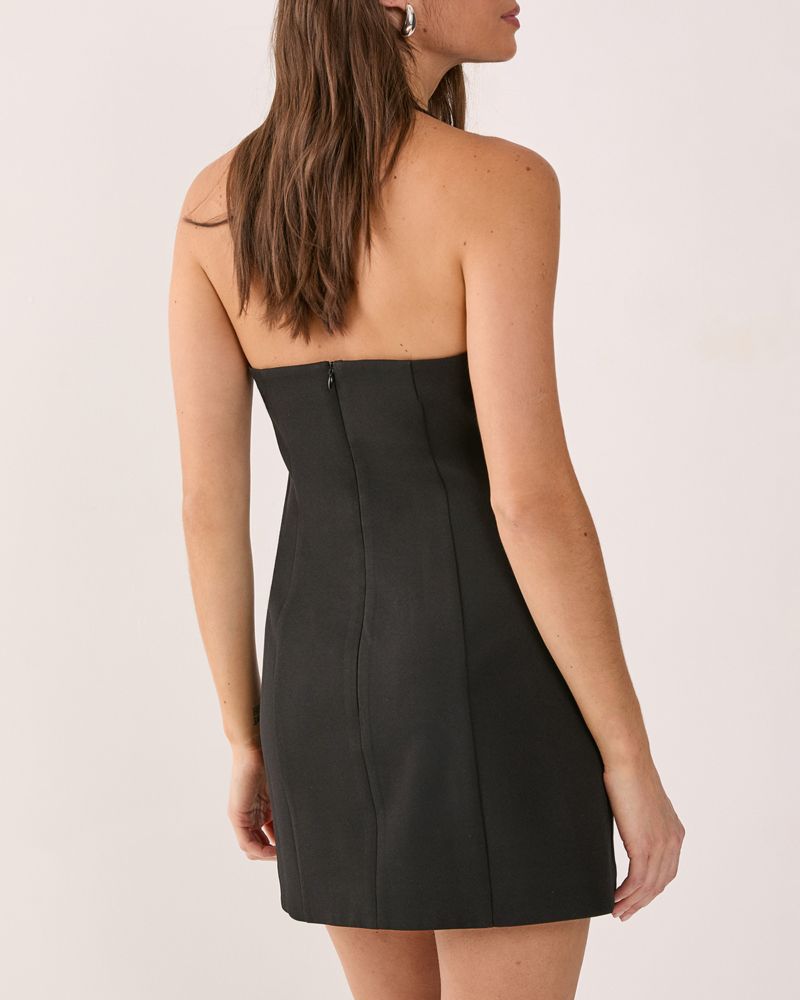 Women's Eyelet Tailored Halter Neck Mini Dress