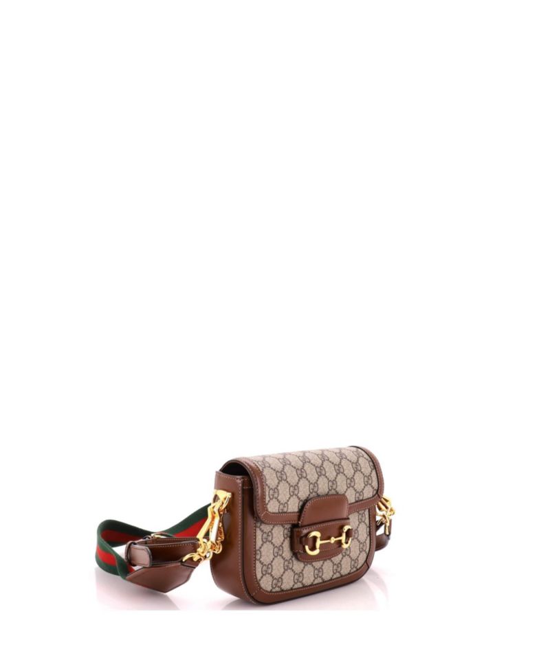 Mini Horsebit 1955 Shoulder Bag GG Coated Canvas with Leather