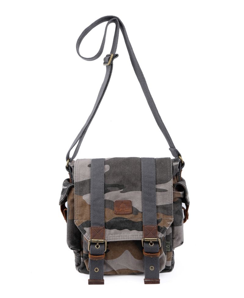 Camo Canvas Crossbody Bag