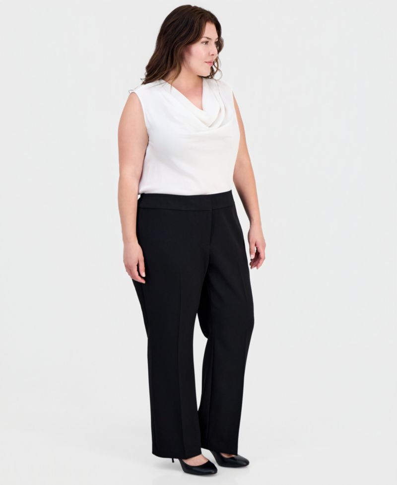 Plus Size High Rise Bootcut Pants