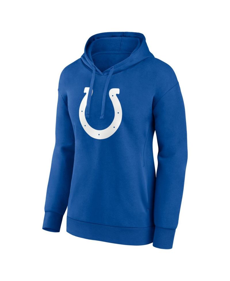 Women's Jonathan Taylor Royal Indianapolis Colts Player Icon Name & Number V-Neck Pullover Hoodie