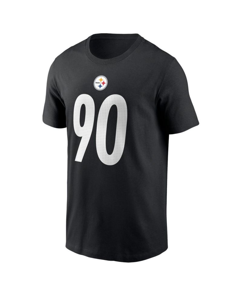 Men's T.J. Watt Black Pittsburgh Steelers Player Name and Number T-shirt