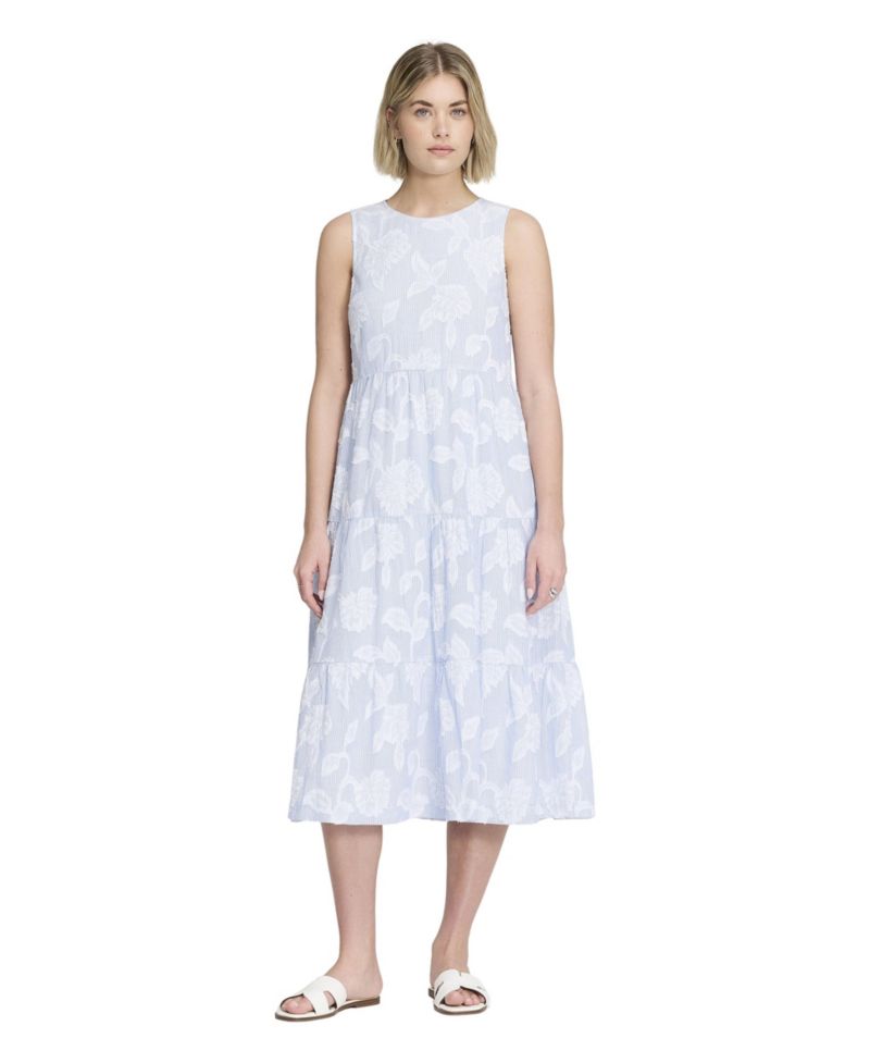 Women's Hollie Floral-Print Tiered Midi Dress