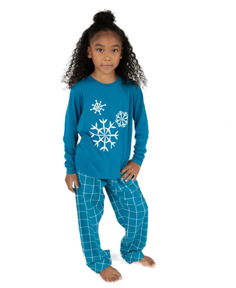 Boys' and Girls' Long-Sleeve Flannel Holiday Top and Pants, 2-Piece Set