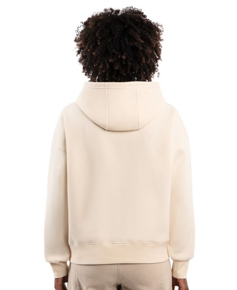 Women's Cream New York Yankees Fleece Rhinestone Hoodie