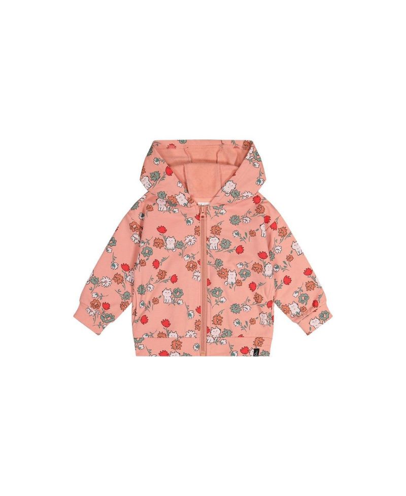 Little and Big Girl (6Y - 8Y) French Terry Hooded Cardigan Sweatshirts