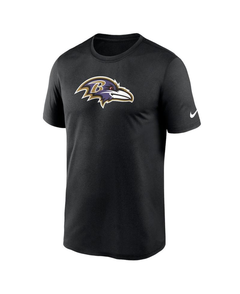 Men's Black Baltimore Ravens Legend Logo Performance T-shirt