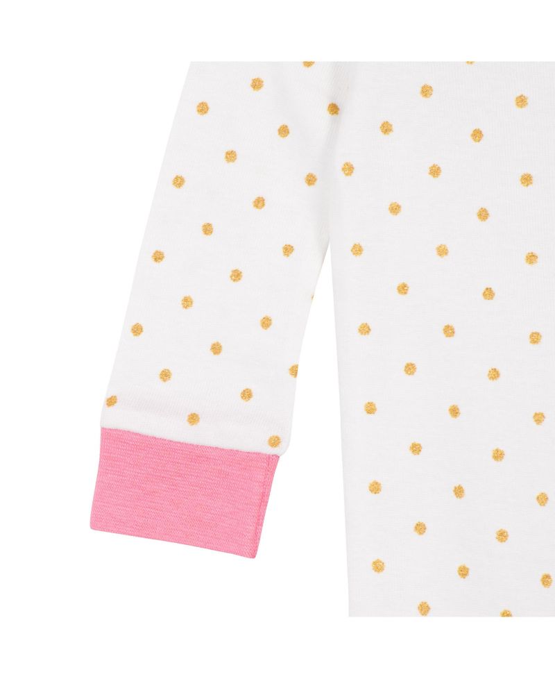 Baby Girls 4-Pack Snug Fit Footed Cotton Pajamas, Unicorns and Cats, 24 Months