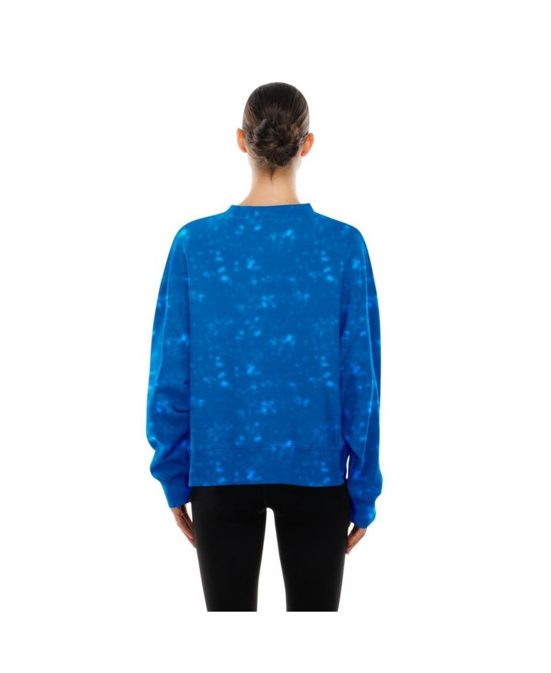 Women's Royal New York Mets Throwback Oversized Boxy Sweatshirt